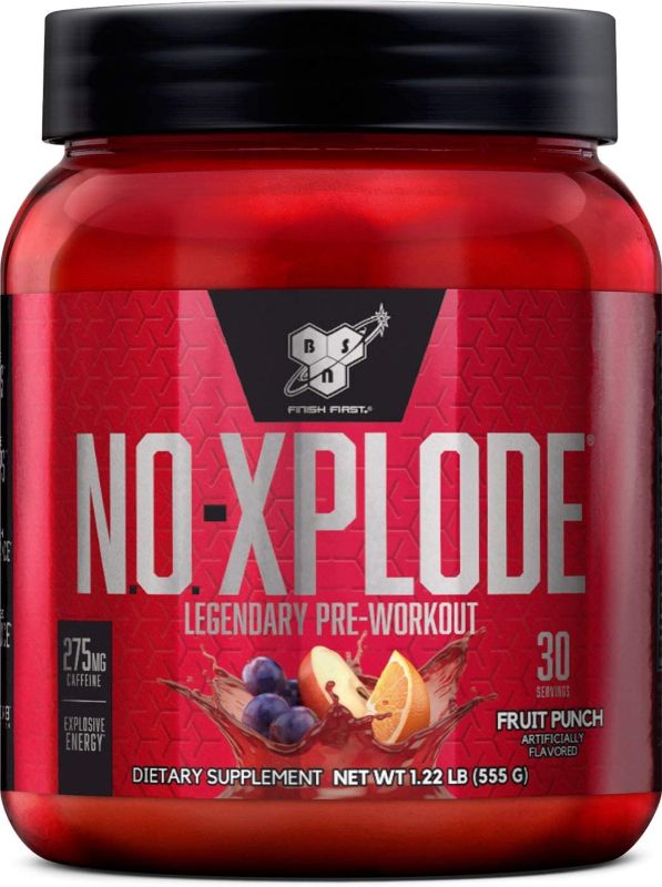 Photo 1 of * BEST BY 1/24* BSN N.O.-XPLODE Pre Workout Powder, Energy Supplement for Men and Women with Creatine and Beta-Alanine, Flavor: Fruit Punch, 30 Servings *NO RETURNS*
 