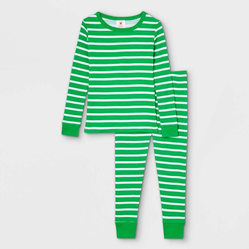 Photo 1 of 6 Packs of Toddler Striped 100% Cotton Tight Fit Matching Family Pajama Set - Size 2T