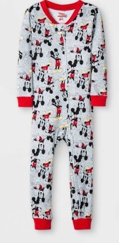 Photo 1 of 2 Toddler Boys' Mickey Mouse Snug Fit Union Suit - Gray
SIZE 3T