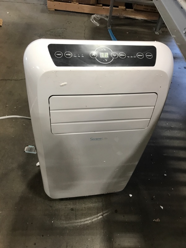 Photo 1 of SereneLife SLPAC10 - Portable Air Conditioner - Compact Home A/C Cooling Unit with Built-in Dehumidifier & Fan Modes, Includes Window Mount Kit (10,000 BTU)
