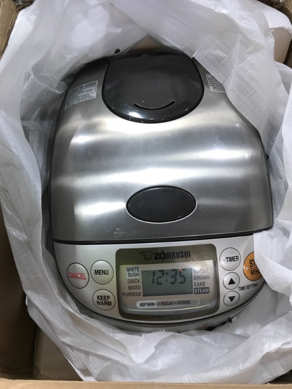 Photo 2 of Zojirushi NS-TSC10 5-1/2-Cup (Uncooked) Micom Rice Cooker and Warmer, 1.0-Liter
