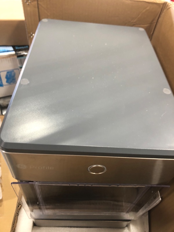 Photo 2 of GE Profile Opal | Countertop Nugget Ice Maker | Portable Ice Machine Complete with Bluetooth Connectivity | Smart Home Kitchen Essentials | Stainless Steel Finish | Up to 24 lbs. of Ice Per Day
