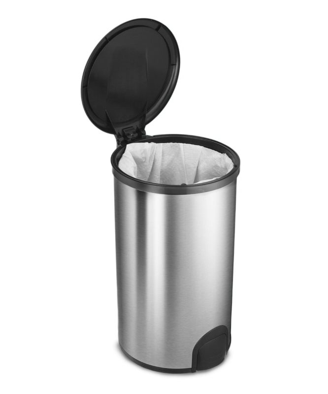 Photo 1 of  11-Gal. Stainless Steel Sensor Trash Can
