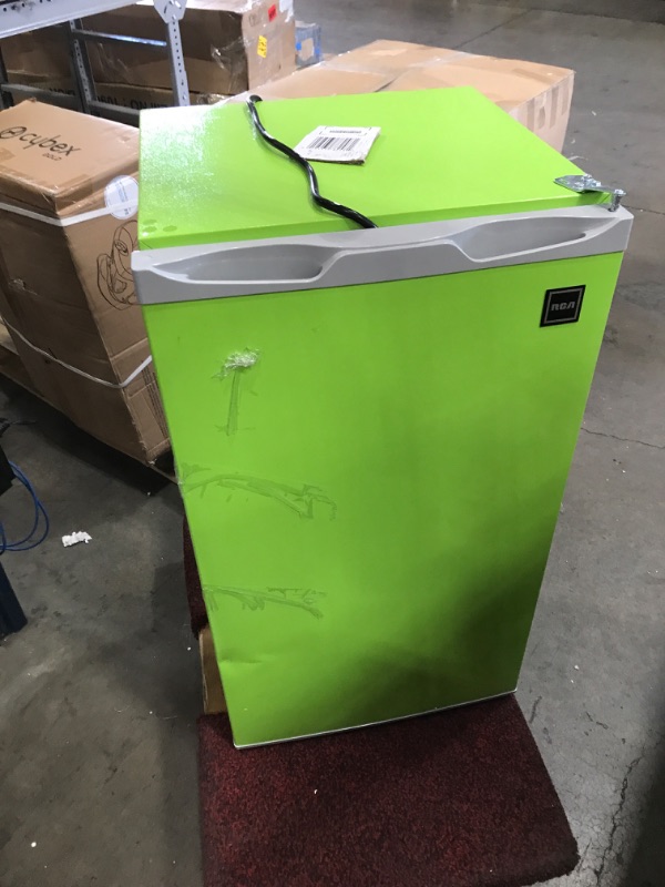 Photo 2 of **PARTS ONLY**
RCA RFR321-FR320/8 IGLOO Mini Refrigerator, 3.2 Cu Ft Fridge, Lime
