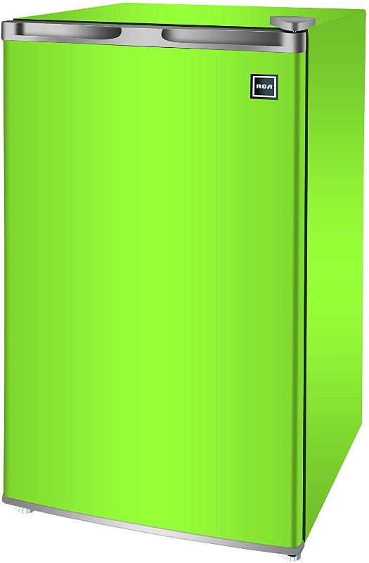 Photo 1 of RCA RFR321-FR320/8 IGLOO Mini Refrigerator, 3.2 Cu Ft Fridge, Lime
