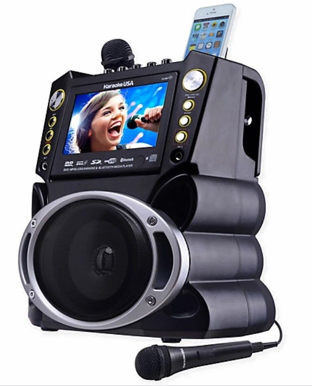 Photo 1 of Karaoke USA DVD/CDG/MP3G Karaoke Machine with Screen/Bluetooth