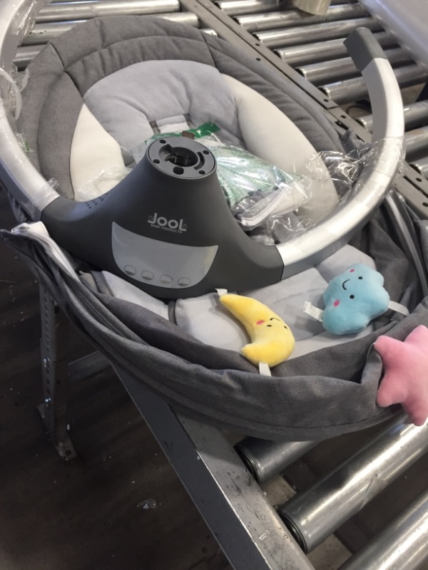Photo 1 of Nova Baby Swing for Infants - Motorized Portable Swing, Bluetooth Music Speaker with 10 Preset Lullabies, Remote Control, Gray - Jool Baby Products
