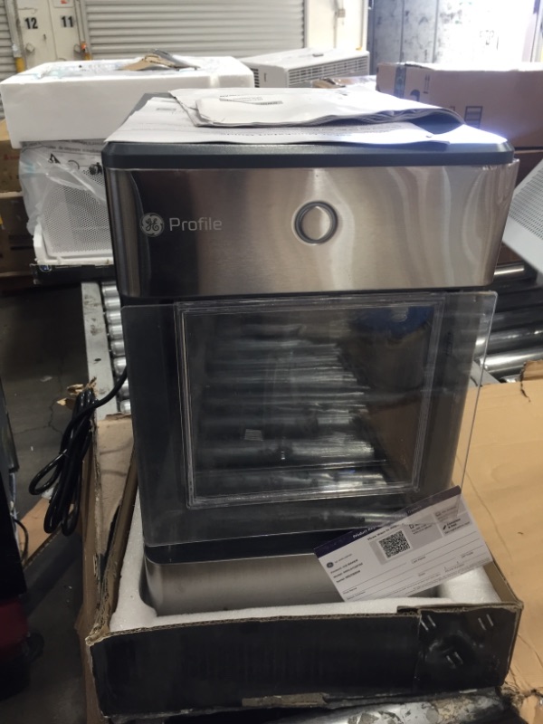 Photo 2 of GE Profile Opal | Countertop Nugget Ice Maker | Portable Ice Machine Complete with Bluetooth Connectivity | Smart Home Kitchen Essentials | Stainless Steel Finish | Up to 24 lbs. of Ice Per Day
