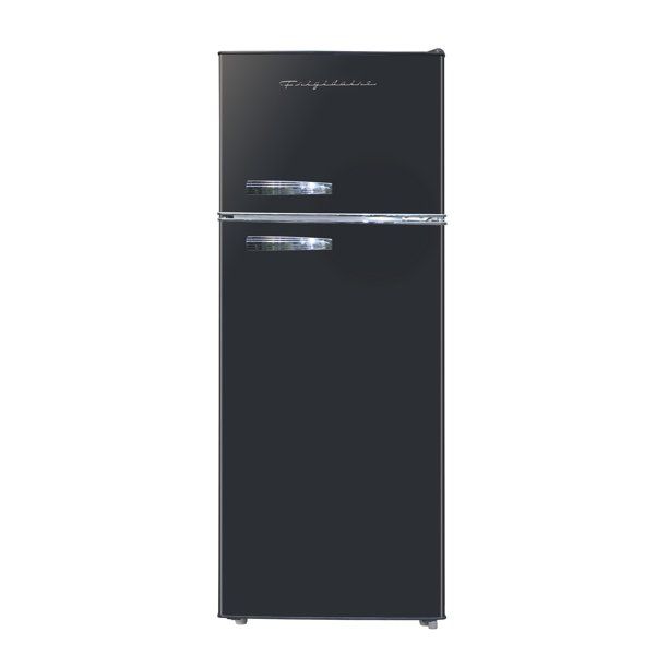 Photo 1 of Frigidaire 7.5 Cu. Ft. Top Freezer Refrigerator in Black - RETRO, EFR753
