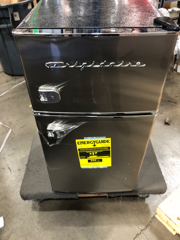 Photo 1 of Frigidaire EFR341, 3.2 cu ft 2 Door Fridge and Freezer, Platinum Series, Stainless Steel, Double
