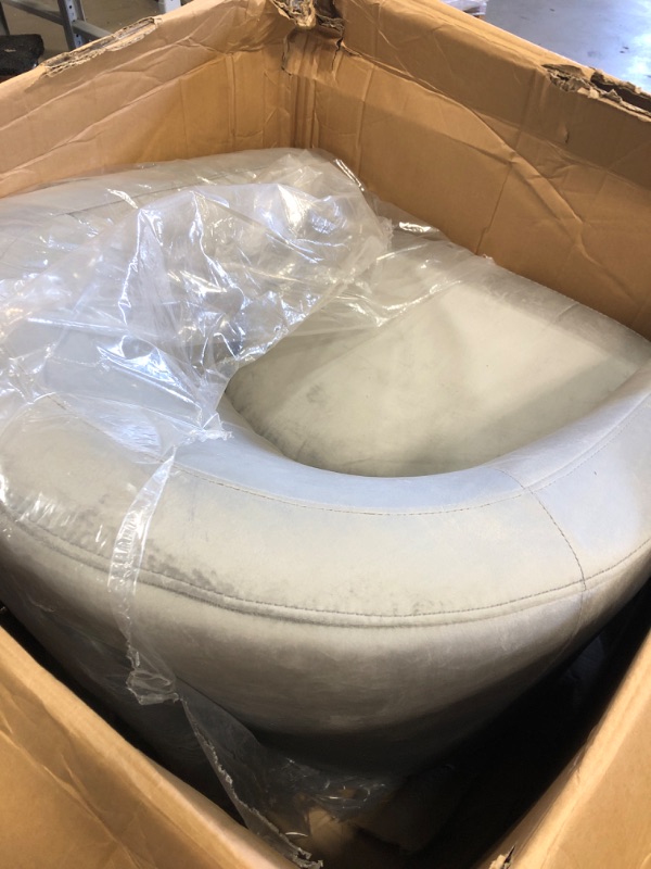 Photo 1 of Babyletto Madison Swivel Glider in Performance Grey Eco-Twill, Water Repellent & Stain Resistant, Greenguard Gold and CertiPUR-US Certified
