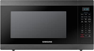Photo 1 of (UNABLE TO OPEN DOOR; MAJOR DENTS) 
Samsung MS19M8000AG MS19M8000AG/AA Large Capacity Countertop Microwave Oven, Black Stainless Steel, 1.9
