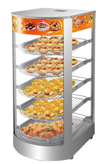 Photo 1 of (CHIPPED GLASS CORNER)
Commercial Food Warmer Pizza Warmer 5-Tier Pastry Warmer with Magnetic Door
