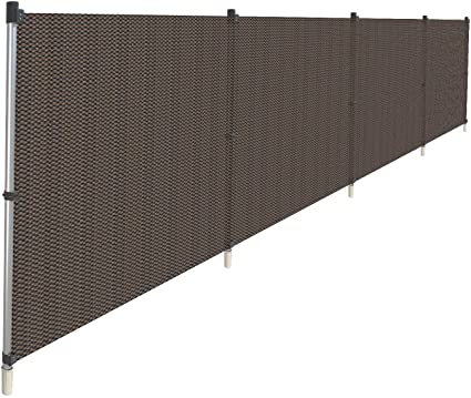 Photo 1 of (MISSING CAPS)
COARBOR Outdoor Fencing with Metal Fence 4'H x 24'L Brown
