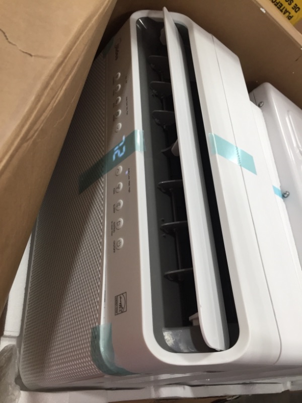 Photo 3 of Midea 8,000 BTU U-Shaped Smart Inverter Window Air Conditioner–Cools up to 350 Sq. Ft., Ultra Quiet with Open Window Flexibility, Works with Alexa/Google Assistant, 35% Energy Savings, Remote Control
