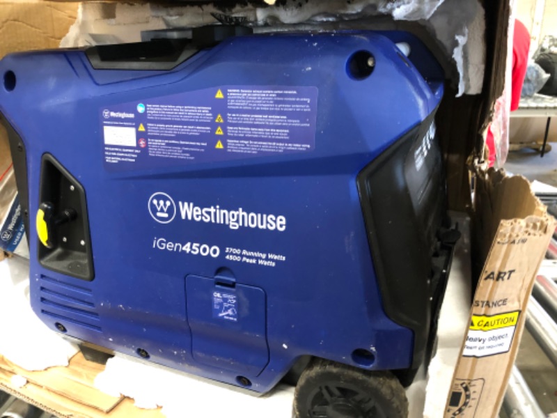 Photo 4 of *USED*
Westinghouse iGen4500 Electric Start Portable Inverter Generator 3700 Rated & 4500 Peak Watts
