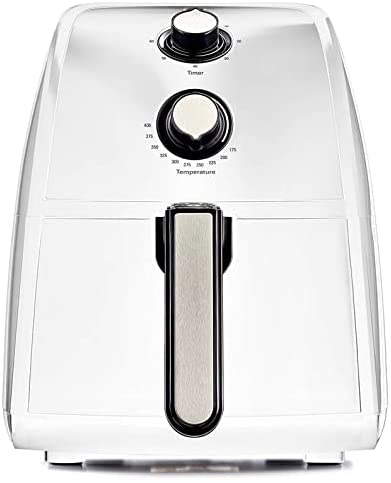 Photo 1 of  BELLA 2.6 Quart Air Fryer with Removable Dishwasher Safe Basket, White
