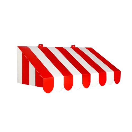 Photo 1 of (Pack of 6) Beistle 3-D Red & White Awning Wall Decoration 2 sets 
