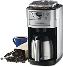 Photo 1 of Cuisinart Automatic Coffeemaker Burr Grind and Brew 12 Cup Charcoal Water Filter 5 Oz, Brushed Stainless Steel
