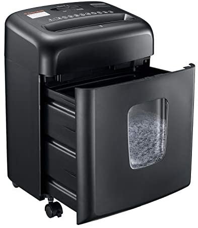 Photo 1 of **PARTS ONLY**IT NEEDS REPAIR**
bonsaii Shredder for Home Office, Micro Cut Paper and Credit Card Shredder, 8 Sheet Paper Shredder with 4 Gallons Transparent Window, Black (C206-D)
