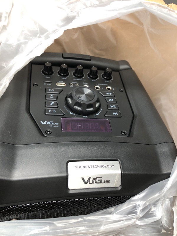 Photo 3 of *Used* VeGue Karaoke Machine, Wireless Bluetooth PA System