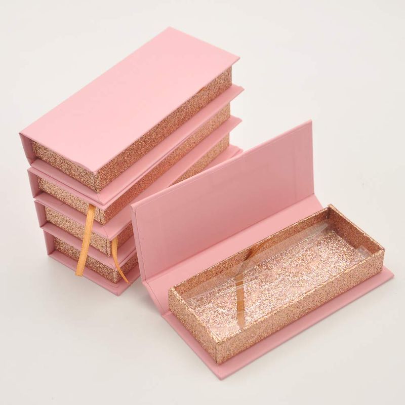 Photo 1 of 100pcs/pack wholesale false eyelash packaging box lash boxes packaging 3d mink lashes case with tray makeup package bulk (style1)
