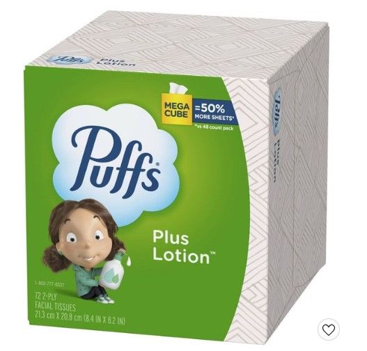 Photo 1 of 12 PACK: Puffs Plus Lotion Facial Tissue

