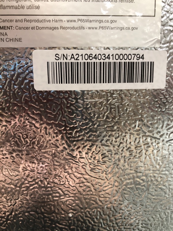 Photo 4 of ***PARTS ONLY*** Frigidaire EFRF696-AMZ Upright Freezer 6.5 cu ft Stainless Platinum Design Series 21.26 x 22.24 x 55.91 inches

