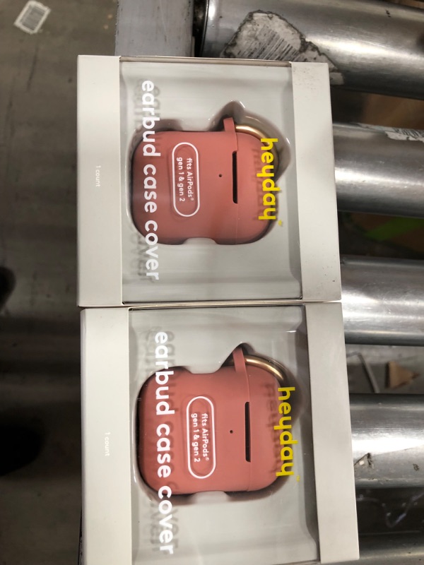 Photo 1 of Heyday Airpod Silicone Case with Clip - Dusty Coral Fits AirPods Gen 1 & Gen 2
2-PACK 