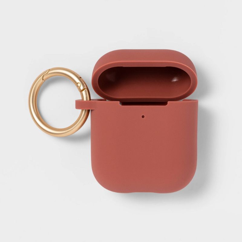 Photo 1 of Heyday Airpod Silicone Case with Clip - Dusty Coral Fits AirPods Gen 1 & Gen 2
2-PACK 