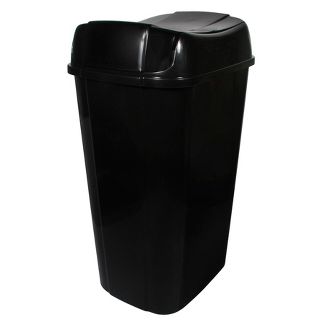 Photo 1 of 13.3gal Pivot Lid Waste Can Black - Room Essentials™

