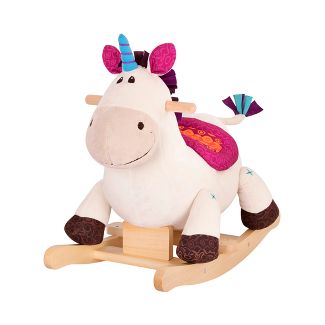 Photo 1 of B. toys Wooden Rocking Unicorn Rodeo Rockers - Dilly-Dally

