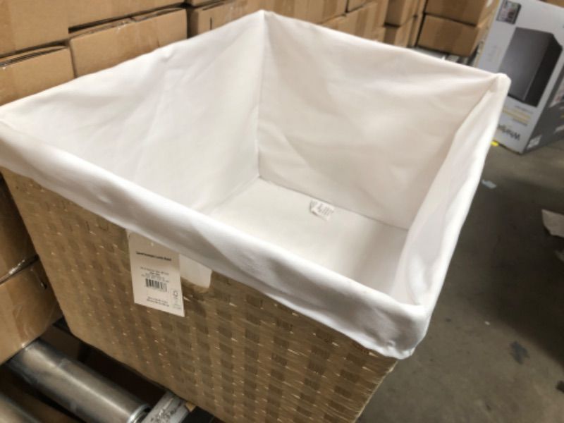 Photo 2 of 12" x 16" x 20" Lined Weave Laundry Basket - Brightroom™

