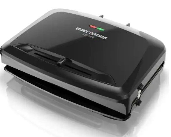 Photo 1 of George Foreman
Rapid Grill 80 sq. in. Black Removable Plate Electric Indoor Grill and Panini Press