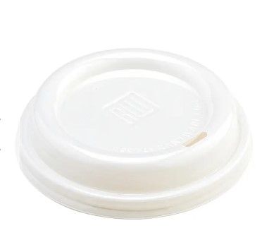 Photo 1 of  White Plastic Coffee Cup Lid - Fits 8, 12, 16 and 20 oz - 400 count box