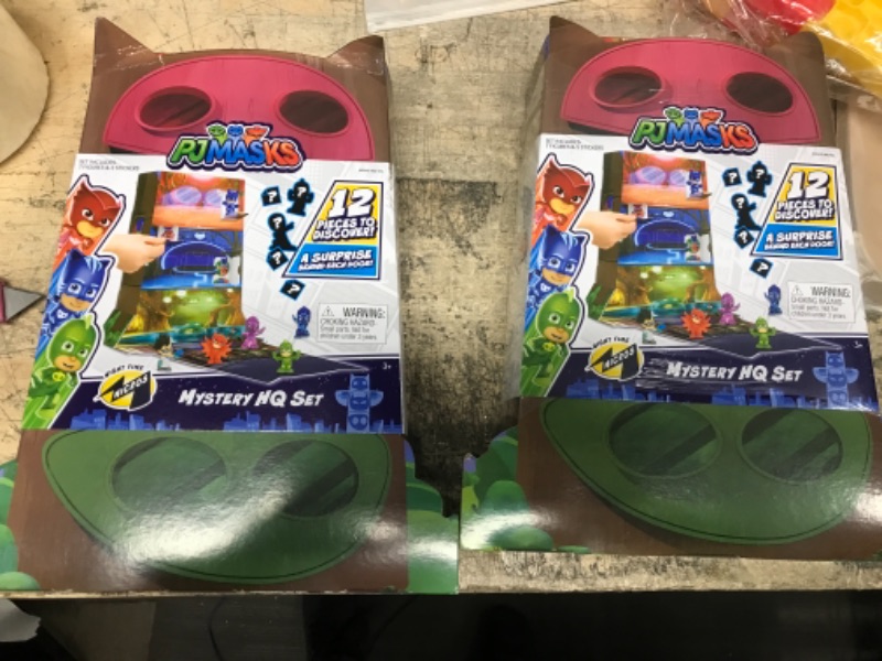 Photo 2 of *** 2 QTY *** Just Play PJ Masks Night Time Micros Mystery HQ Box Set, Collectible Hidden Mini Figures, Styles May Vary