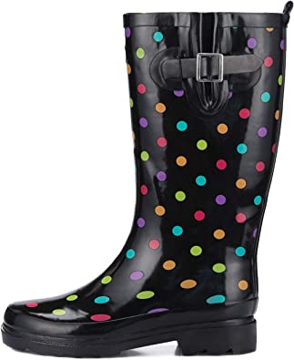 Photo 1 of K KomForme Women Rain Boots with Non-slip Sole, Waterproof and Fashion Patterns
