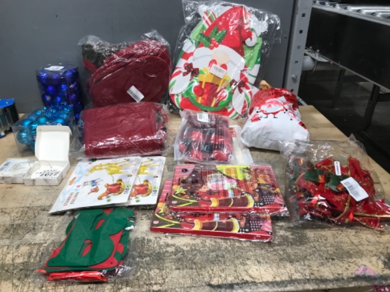 Photo 1 of 16 ASSORTED CHRISTMAS DECOR BUNDLE