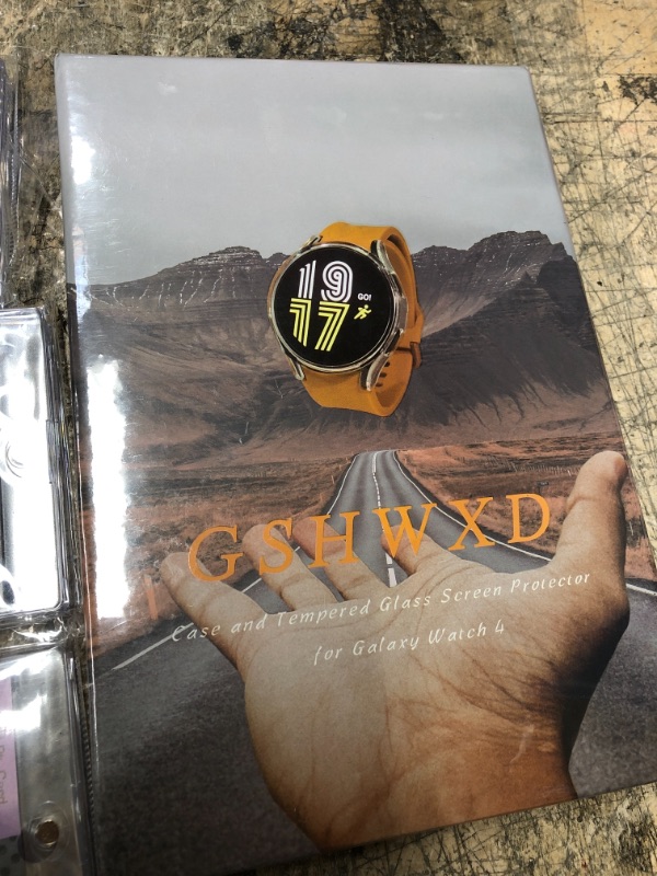 Photo 1 of ***4 Item bundle**** Galaxy watch 4 case and tempered glass screen protector and 3 magnetic card holder (holds 180)