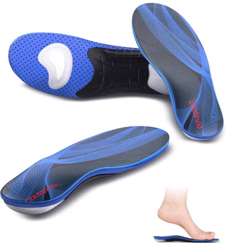 Photo 1 of Daretodo Orthotic Insoles for Men & Women, Arch Support Insoles for Sport Athletic Shoe, Shock Absorption Inserts Relieve Foot Pain Ideal for Standing Long Time, Walking, Running, Training, Hiking 8-10