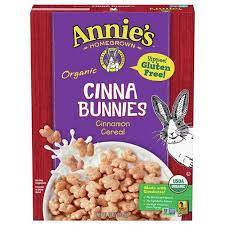 Photo 1 of *EXPIRED Dec 2022*
ANNIE'S HOMEGROWN, Organic Cereal,Cinnabunnies, Size 10 OZ - No Artificial Ingredients GMO Free 95%+ Organic (2 pack)