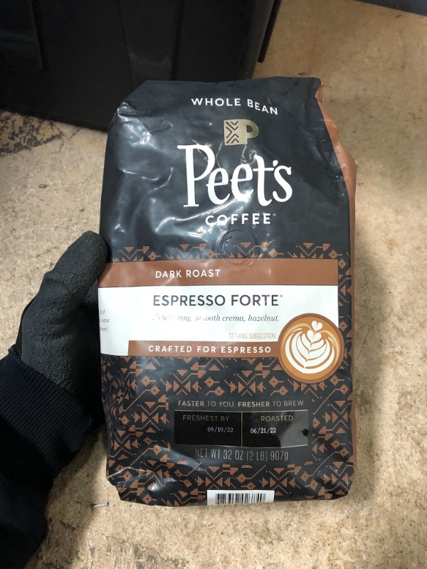 Photo 2 of *EXPIRED Sept 2022*
Peet's Coffee, Dark Roast Whole Bean Coffee - Espresso Forte 32 Ounce Bag Espresso Forte 32 Ounce (Pack of 1)