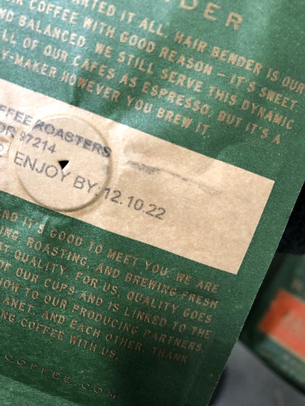 Photo 3 of *EXPIRED Dec 2022*
Stumptown Coffee, Whole Bean, Hair Bender Blend - 12 oz (2 packs)