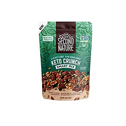 Photo 1 of *EXPIRE March 2023*
Second Nature Keto Crunch Smart Snack Mix, 10 oz Individual Snack Packs (Pack of 6) - Certified Keto Gluten Free Snack - No Sugar Added Dark Chocolate and Nut Trail Mix, Ideal for Travel Snacks
