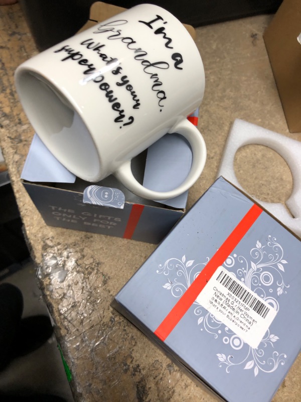 Photo 1 of 2 PCS BUNDLE
Mothers Day Mug Gifts for Mom Grandma from Grandkids, Funny 11oz Coffee Mug Best Grandma Gifts,Novelty Presents Ideas for Mother‘s Day,Christmas Xmas,Birthday,Anniversary from Granddaughter Grandson