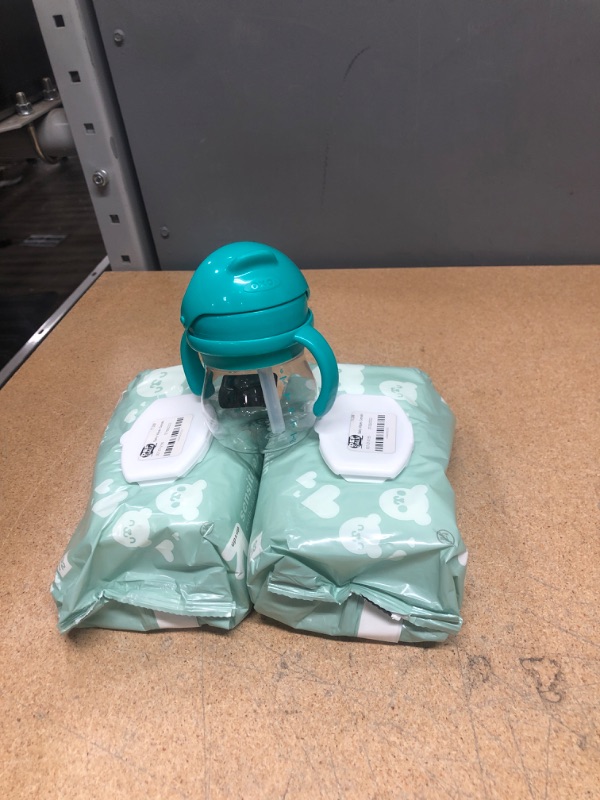 Photo 1 of BABY BUNDLE: Two Packs Wipes, Sippy Cup ***AS IS NO RETURNS*** 