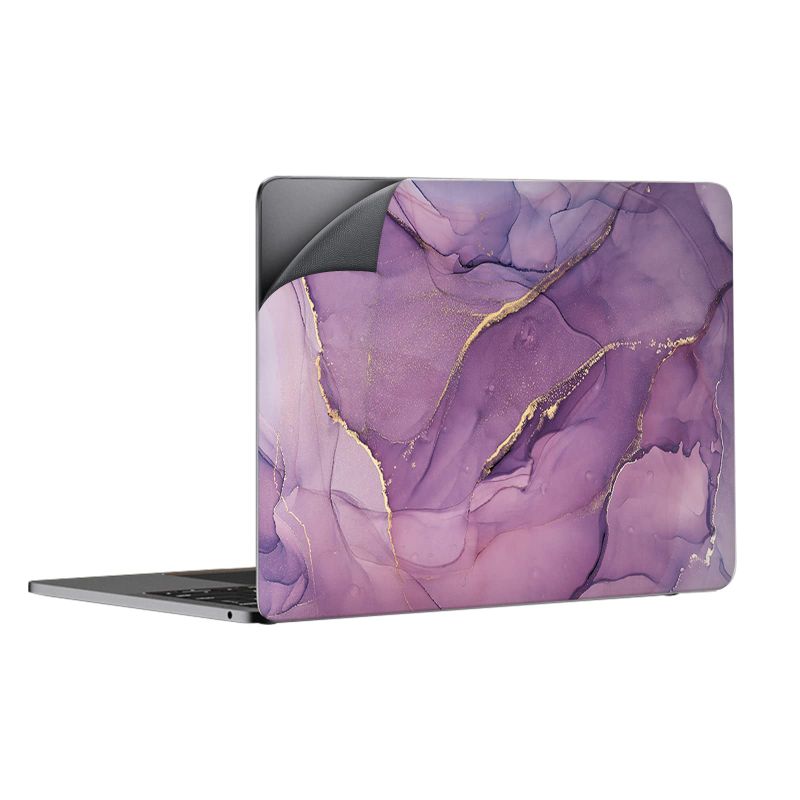 Photo 1 of Yinuomo Marble Laptop Skin Sticker, 12/13/13.3/14/15/15.4/15.6 inch Universal Laptop Cover Waterproof Notebook Computer Art Decal Protector, Decorative Scratch Resistant Easy to Apply (Purple) (BUNDLE OF TWO)