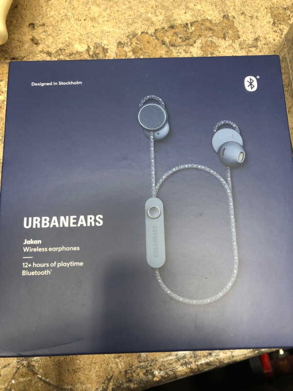 Photo 2 of Urbanears Jakan Bluetooth Wireless in-Ear Earbud Headphones, Slate Blue (04092177)