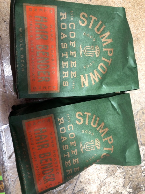 Photo 3 of *** EXP 12/10/2022 *** Stumptown Coffee, Whole Bean, Hair Bender Blend - 12 oz
2 PACKS