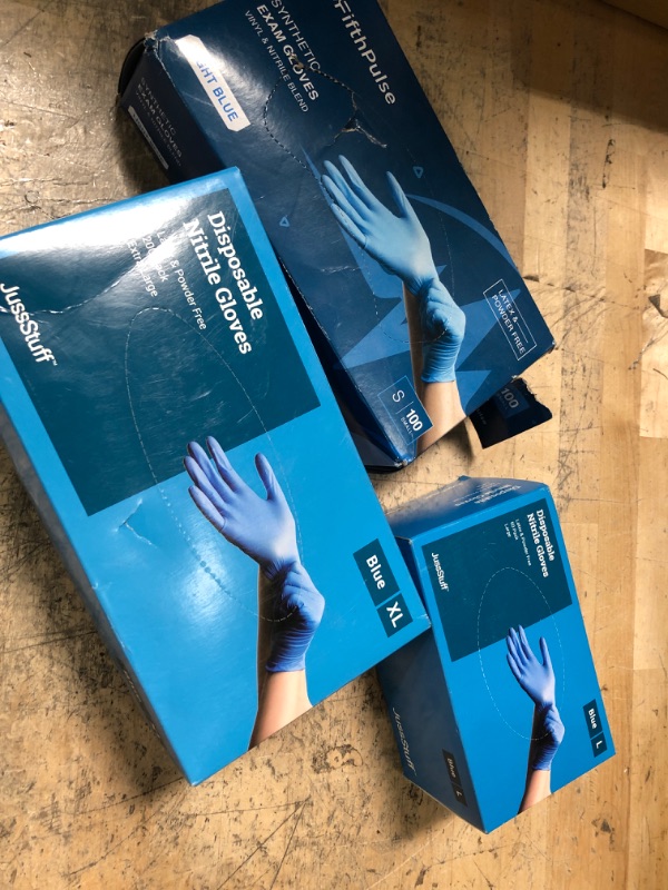 Photo 1 of 3 pack S/L/XL Disposable Nitrile Gloves 